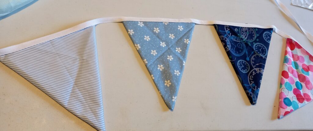 Image of bunting made at community bunting session