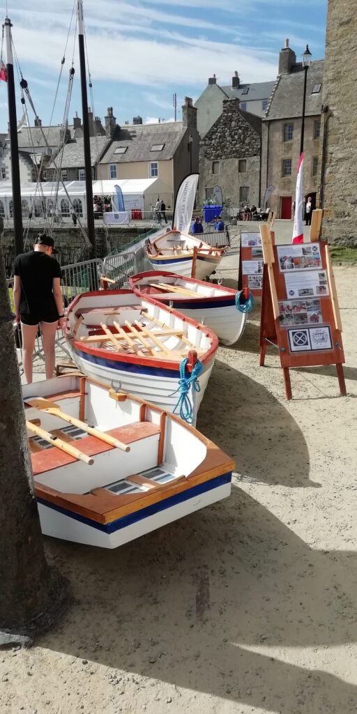 Image of boats built at Cullen Sea School by Banff Academy pupils