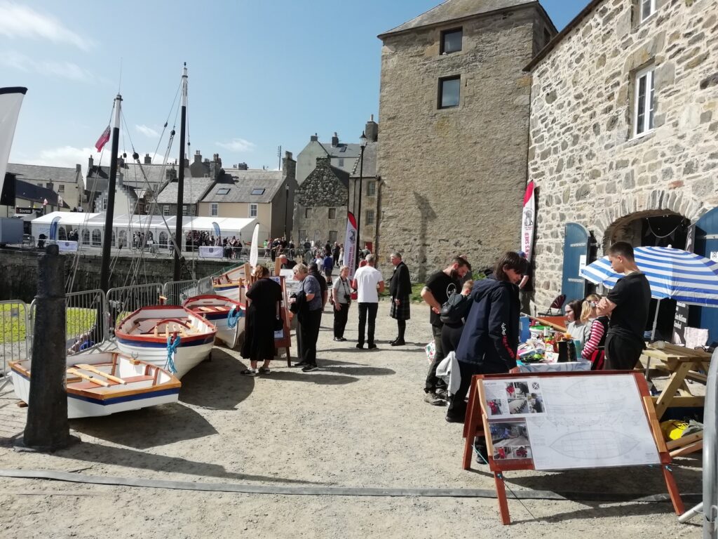 Image of boats built at Cullen Sea School by Banff Academy pupils
