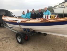 Image of crew leaving Cullen Sea School at 7am