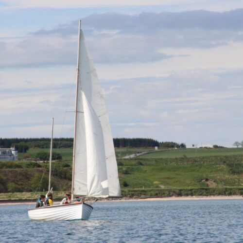 Image showing a Devon Yawl sailing boat in Cullen Bay