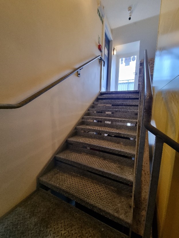 Image showing second part of stairs from mini landing to first floor.