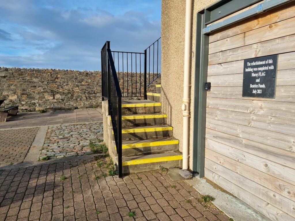 Image showing access to stone staircase leading up to Harbour Building Meeting room.